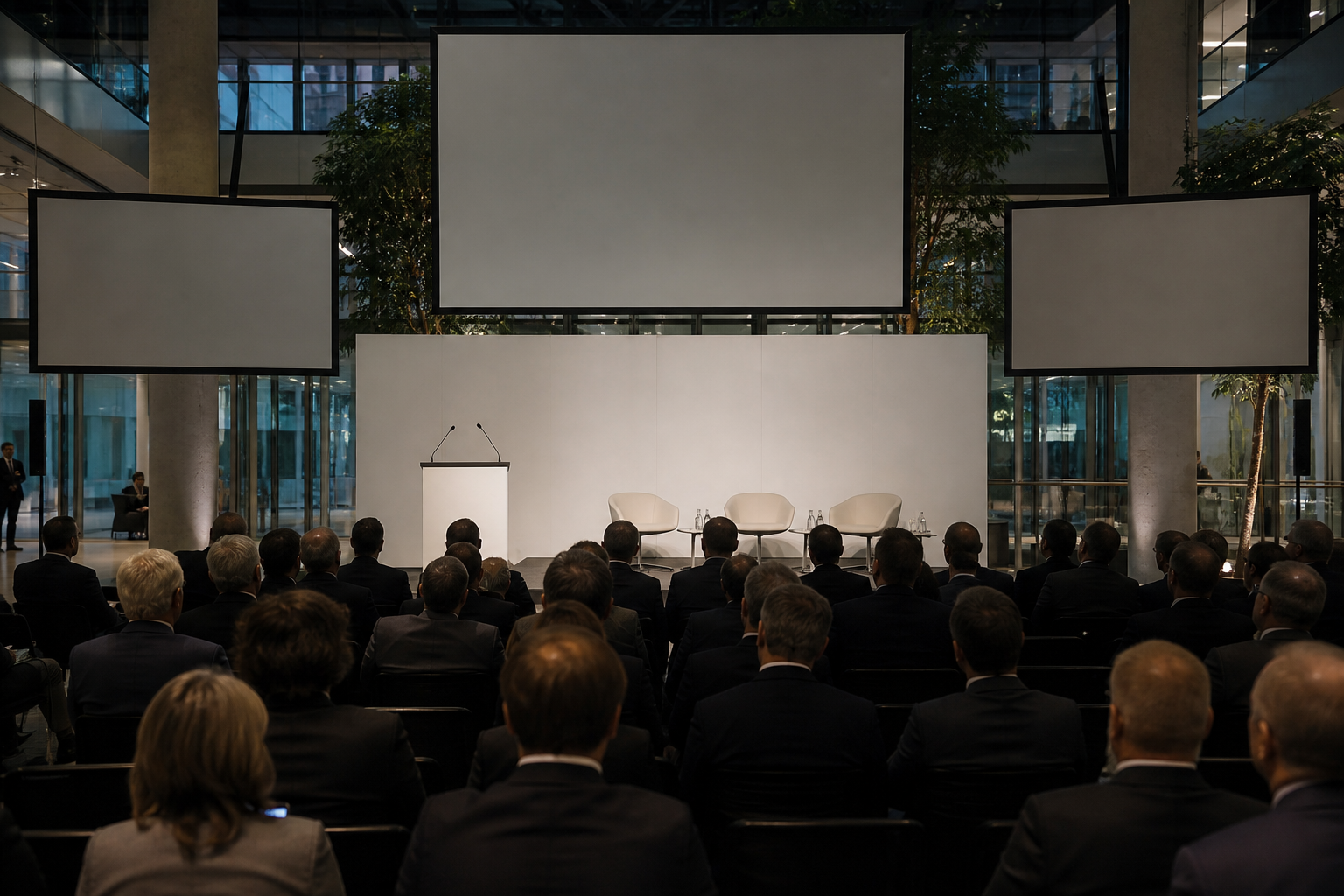 Bastion headquarters campus atrium