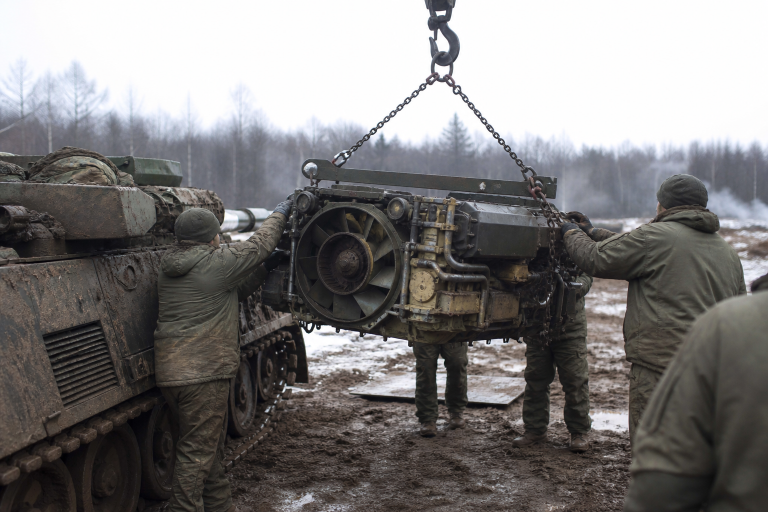 Forge powerpack prepared for field swap training