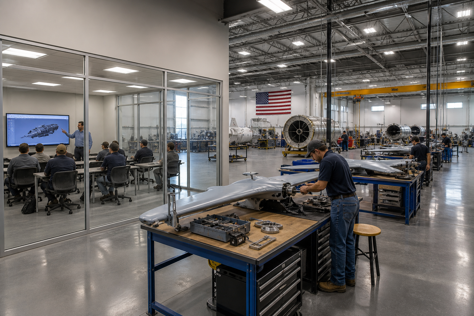 Integration hangar supporting Bastion Americas programs