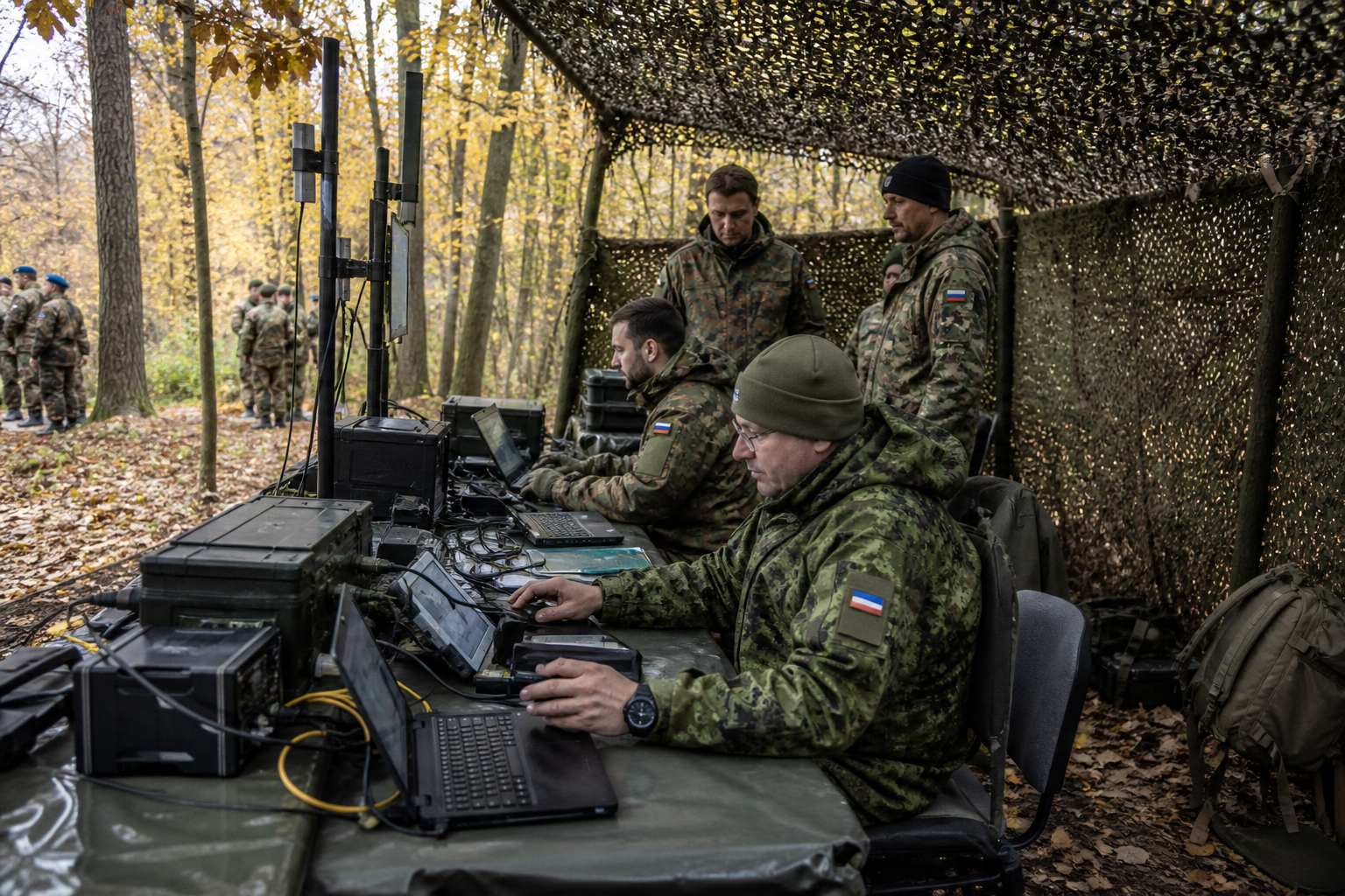 LinkGrid communications racks prepared for field exercise