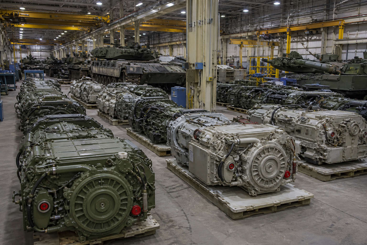 Powertrain sustainment kits staged for partner depot overhauls