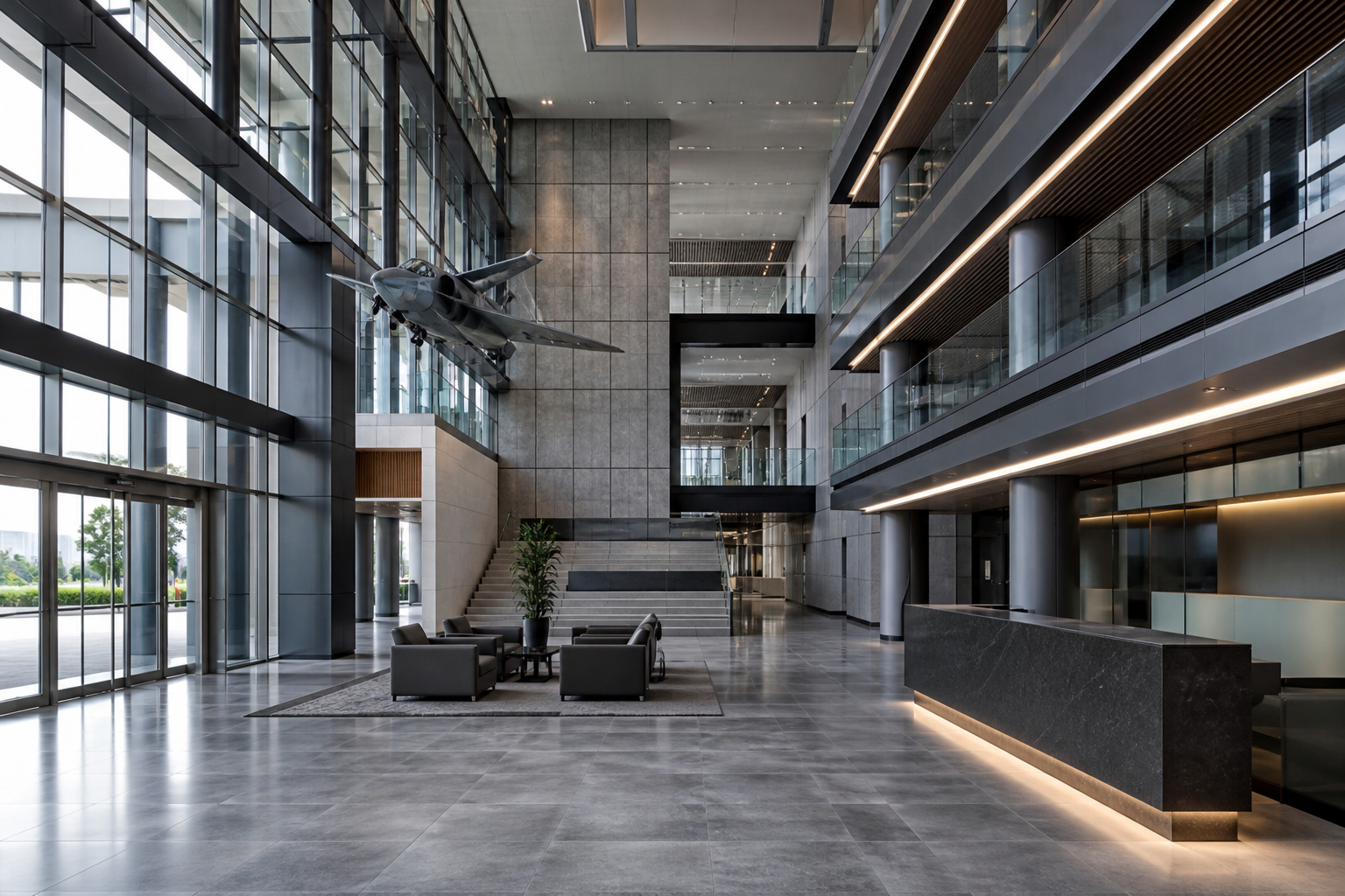 Bastion headquarters atrium
